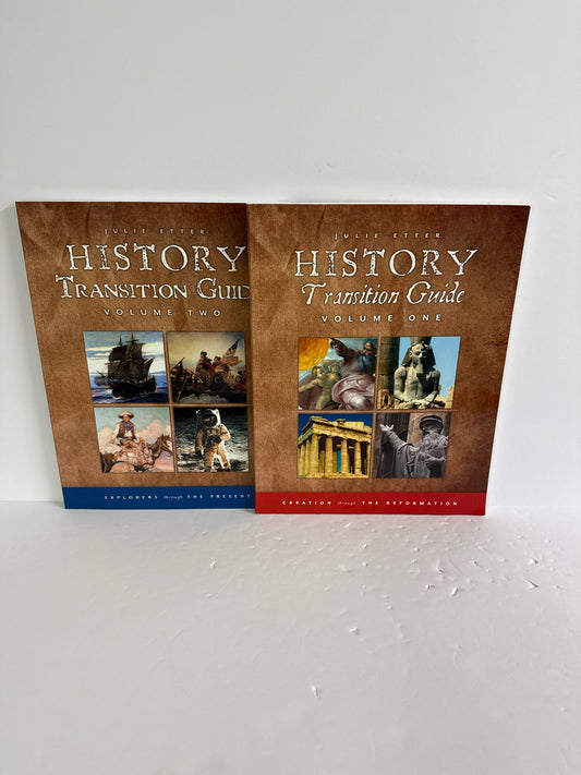 History Transition Guide Veritas Press Set  Pre-Owned History Textbooks