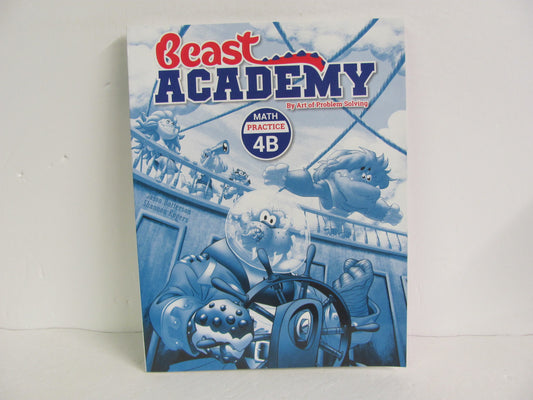 Math Practice 4B Beast Academy Pre-Owned 4th Grade Mathematics Textbooks