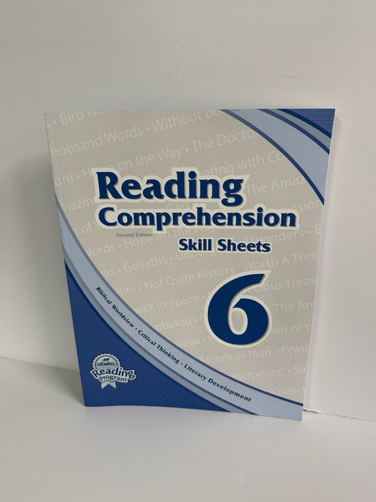 Reading Comprehension 6 Abeka Skill Sheets Pre-Owned 6th Grade Reading Textbooks