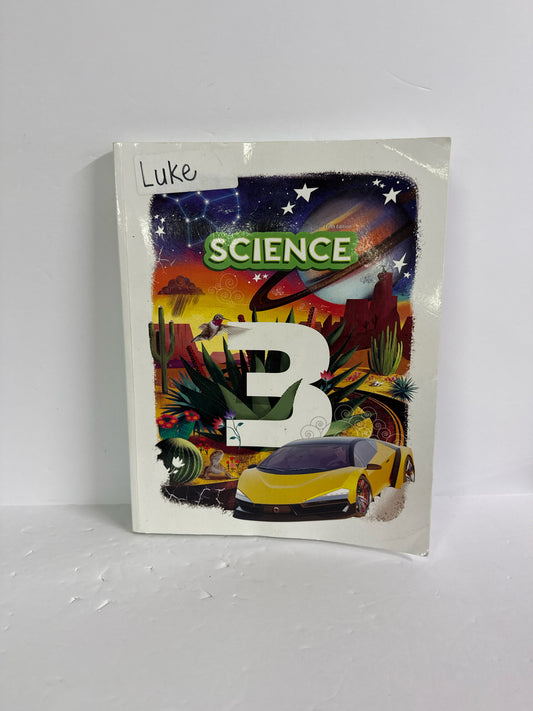 Science 3 BJU Press Student Text  Pre-Owned 3rd Grade Science Textbooks