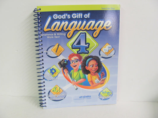 Language 4 Abeka Teacher Key  Pre-Owned 4th Grade Language Textbooks