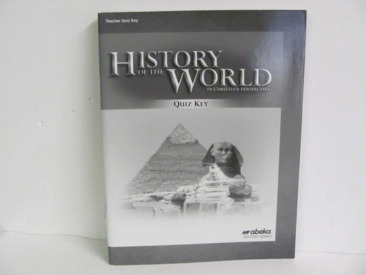 History of the World Abeka Quiz Key Pre-Owned 7th Grade History Textbooks