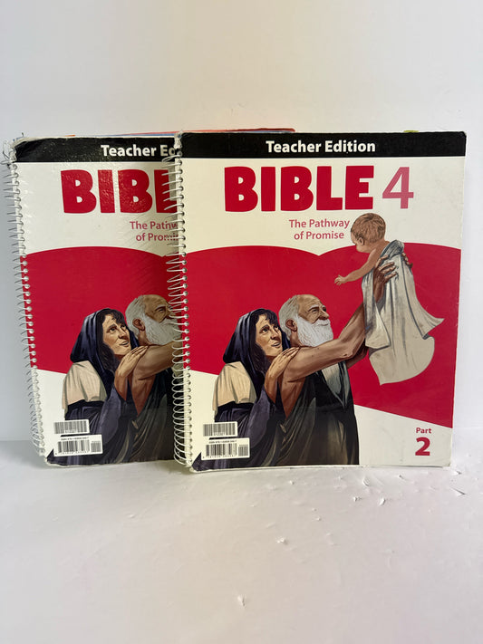 Bible 4 BJU Press Set  Pre-Owned 4th Grade Bible Textbooks