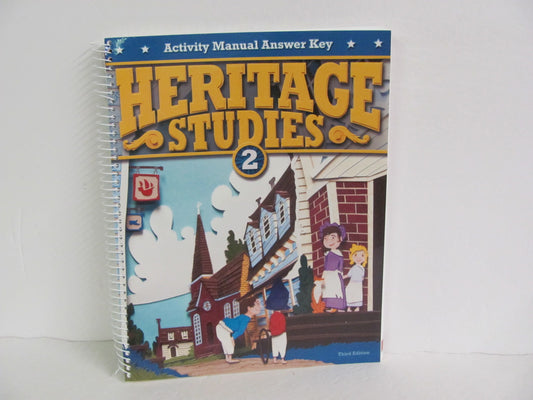 Heritage Studies 2 BJU Press Activity Key Pre-Owned 2nd Grade History Textbooks