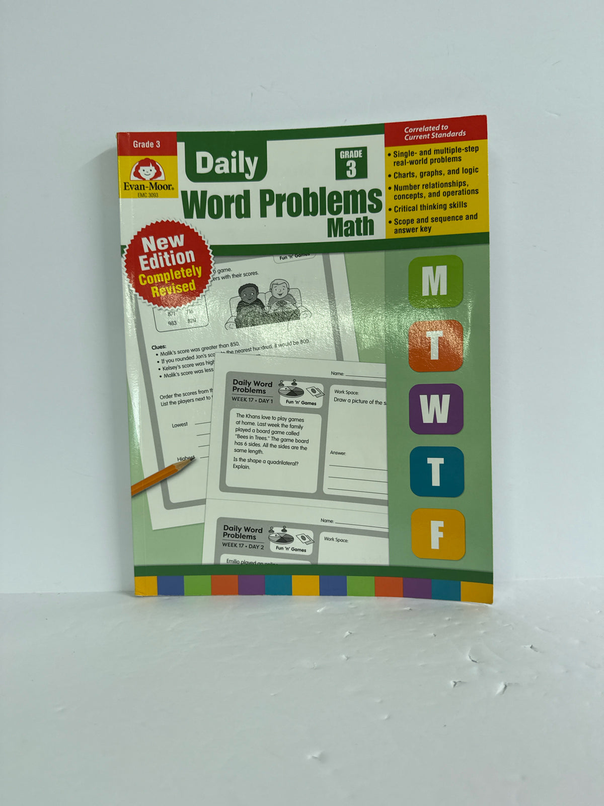 Daily Word Problems Evan-Moor Student Workbook Pre-Owned Mathematics Textbooks