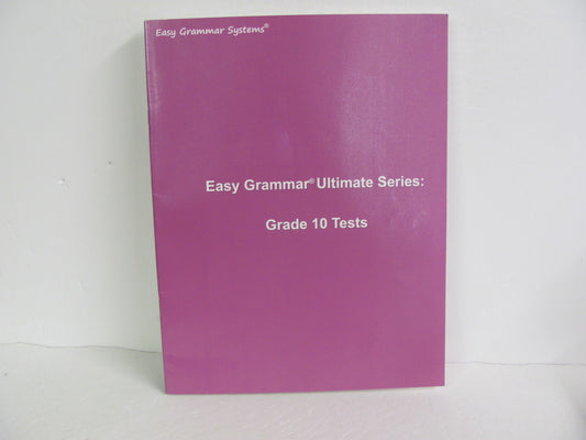Easy Grammar Ultimate Easy Grammar Tests  Pre-Owned Phillips Language Textbooks