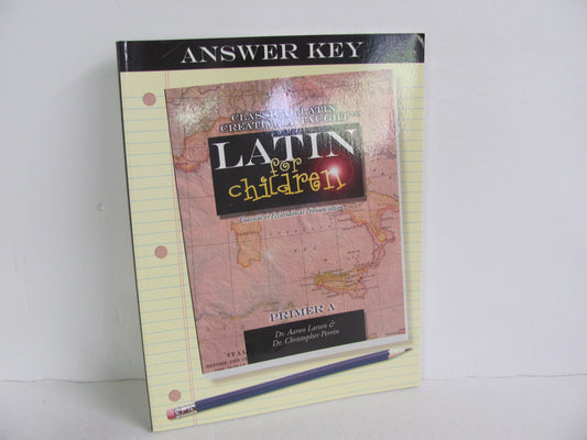 Latin for Children A Classical Academic Answer Key  Pre-Owned Latin Books