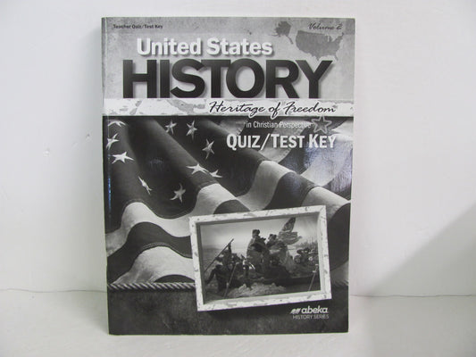 United States History Abeka Quiz/Test Key  Pre-Owned History Textbooks