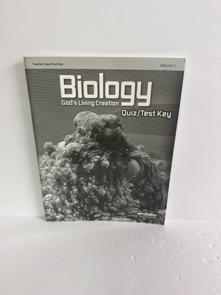 Biology Vol 1 Abeka Quiz/Test Key  Pre-Owned 10th Grade Science Textbooks