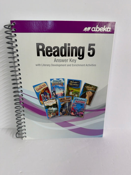 Reading 5 Abeka Answer Key  Pre-Owned 5th Grade Reading Textbooks