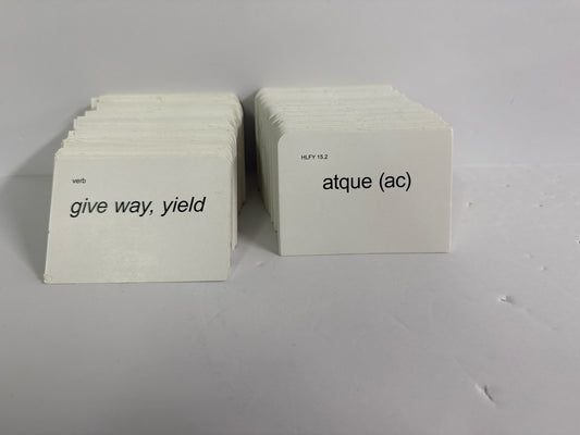 Henle Latin First Year Memoria Press Flashcards Pre-Owned Memoria Press