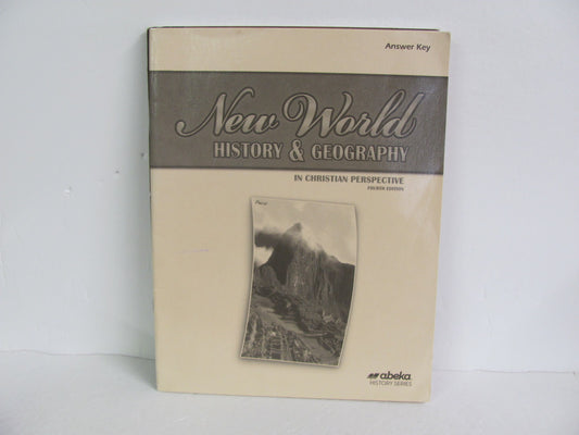New World History Abeka Answer Key  Pre-Owned 6th Grade History Textbooks