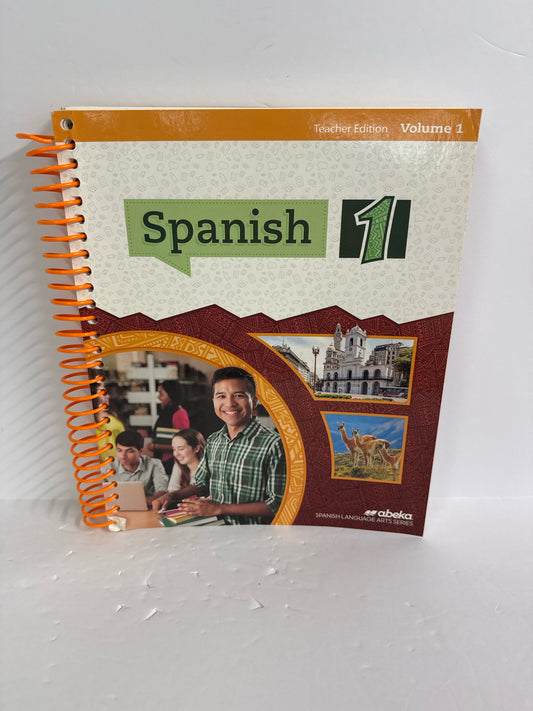 Spanish 1 Volume 1 Abeka Teacher Edition  Pre-Owned High School Spanish