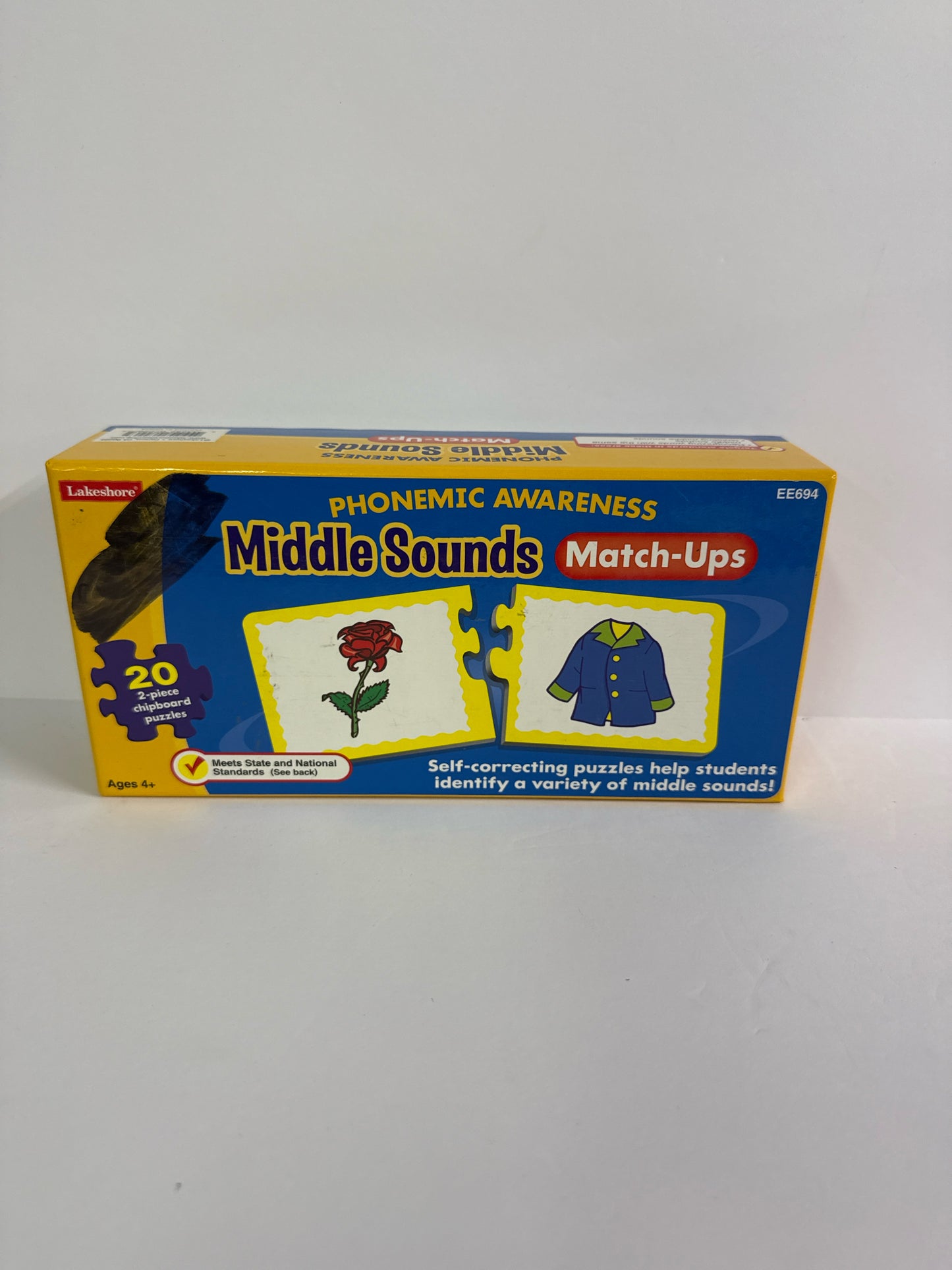 Middle Sounds Match-Ups Lakeshore Pre-Owned Elementary Early Learning Books