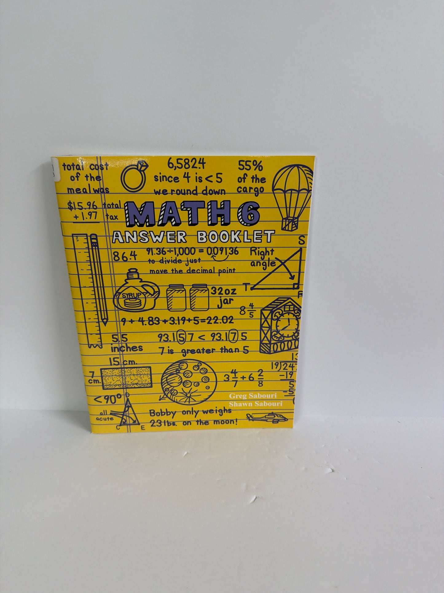 Math 6 Teaching Textbooks Answer Booklet Pre-Owned Mathematics Textbooks