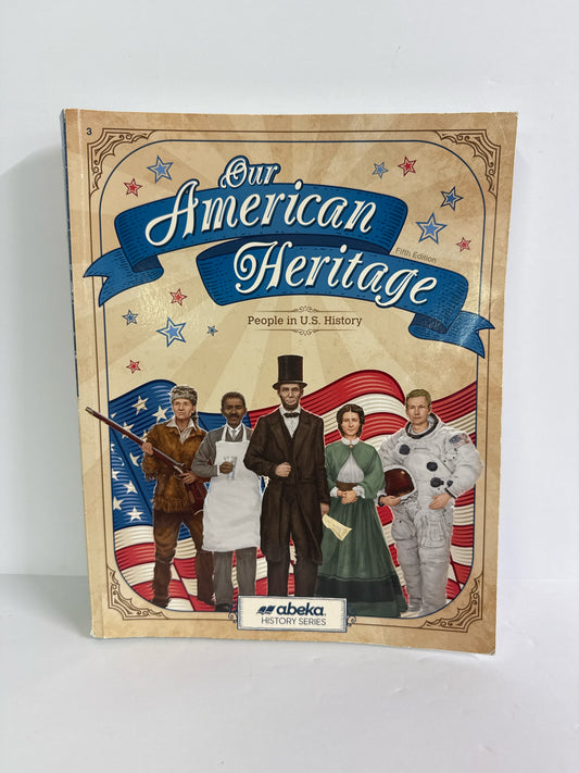Our American Heritage Abeka Student Book Pre-Owned 3rd Grade History Textbooks