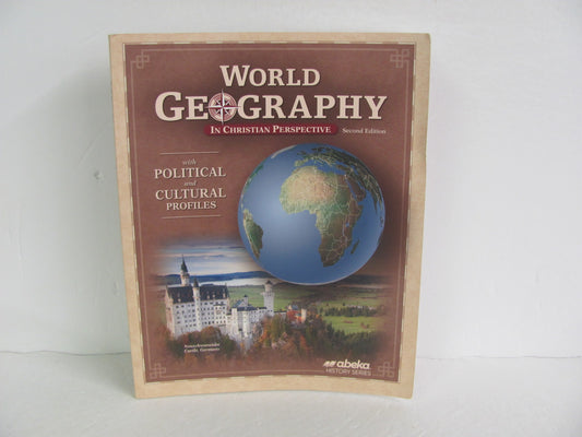 World Geography Abeka Student Book Pre-Owned 9th Grade History Textbooks