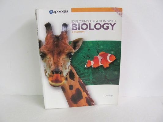 Exploring Creation with Biolog Apologia Student Book Pre-Owned Science Textbooks