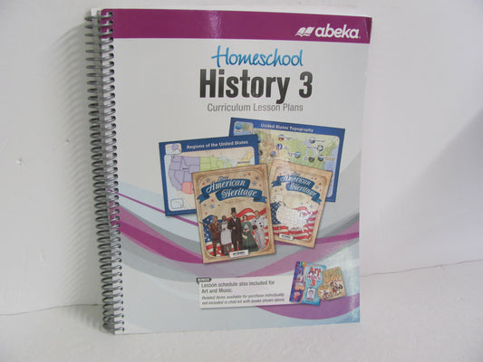 History 3 Abeka Lesson Plans  Pre-Owned 3rd Grade History Textbooks