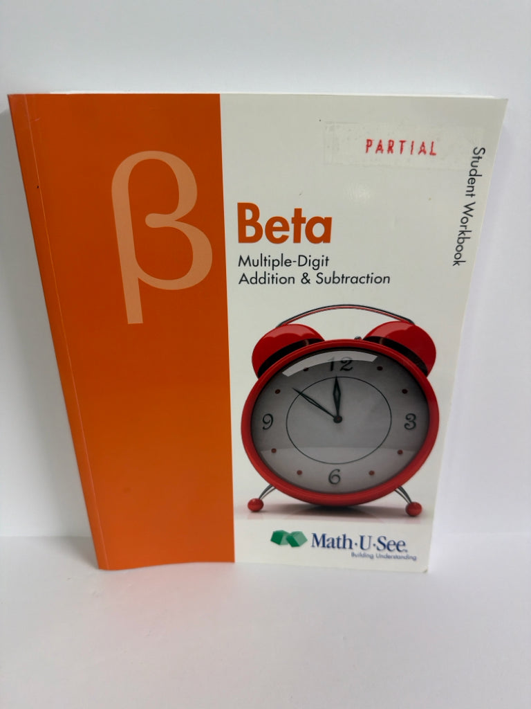Beta Math U See Student Workbook Pre-Owned Demme Mathematics Textbooks