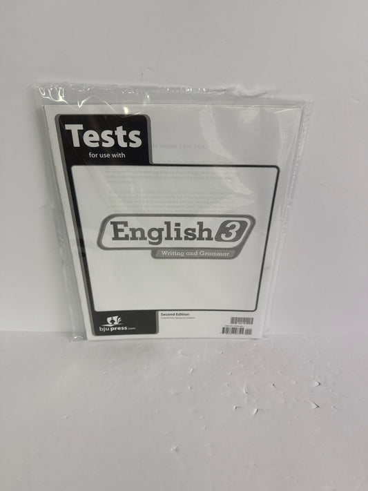 English 3 BJU Press Set  Pre-Owned 3rd Grade 9th Grade