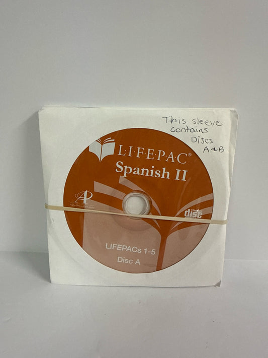 Spanish II Alpha Omega CDs Pre-Owned High School Spanish