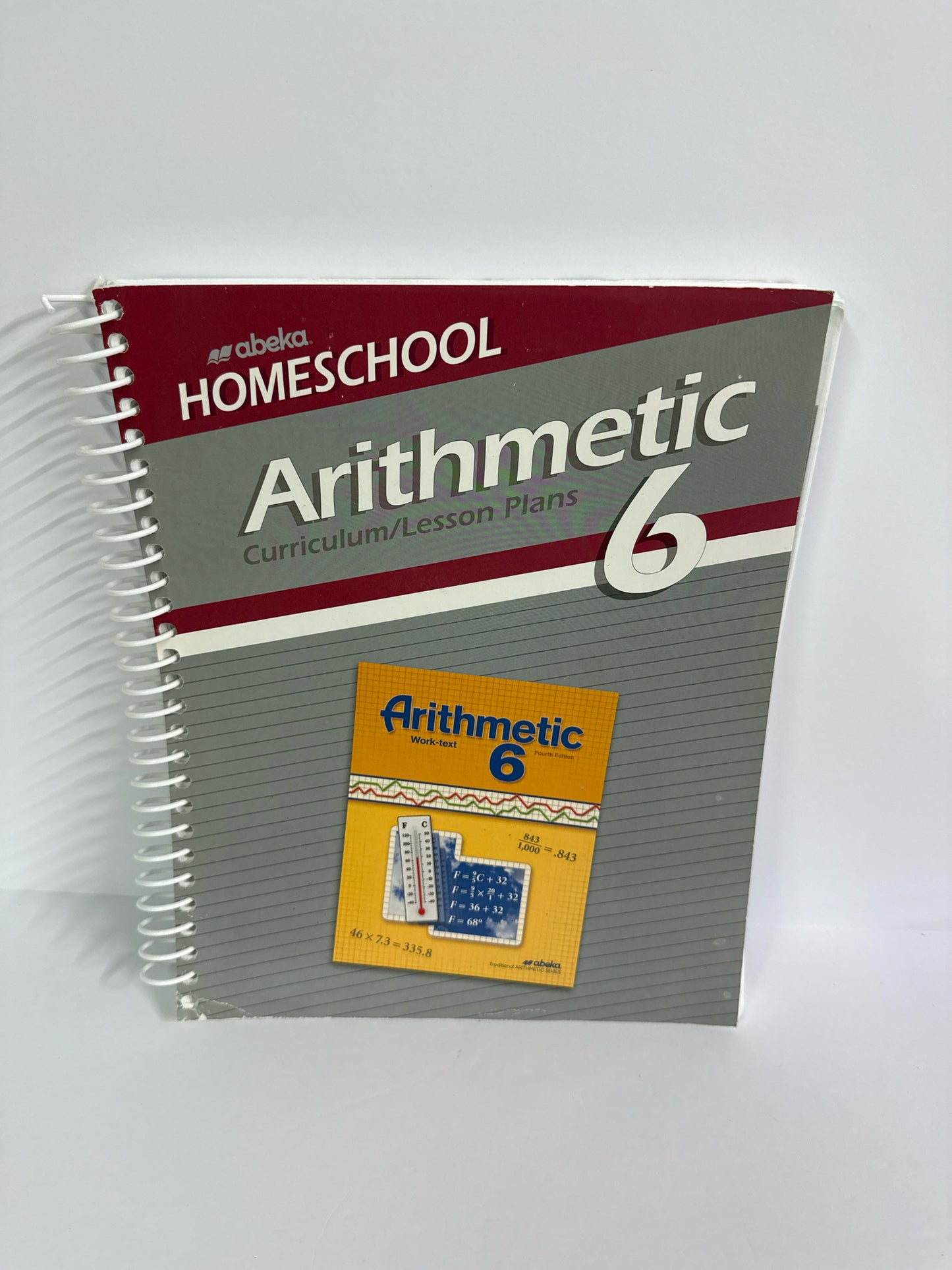 Arithmetic 6 Abeka Curriculum/Lesson Plan Pre-Owned Mathematics Textbooks