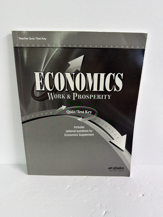 Economics Work & Prosperity Abeka 12th Grade Math, History & Science