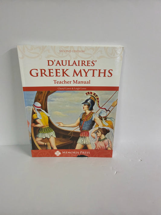 D'Aulaires' Greek Myths Memoria Press Teacher Manual  Pre-Owned Literature
