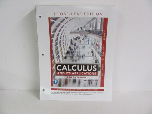 Calculus and It's Applications Pearson High School Mathematics Textbooks