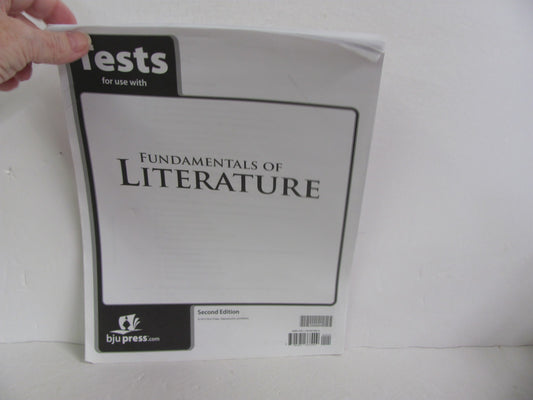 Fundamentals of Literature BJU Press Tests  Pre-Owned Reading Textbooks