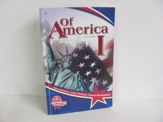 Of America 1 Abeka Pre-Owned 5th Grade Reading Textbooks