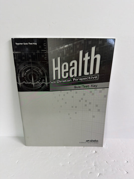 Health Abeka Quiz/Test Key  Pre-Owned High School Science Textbooks