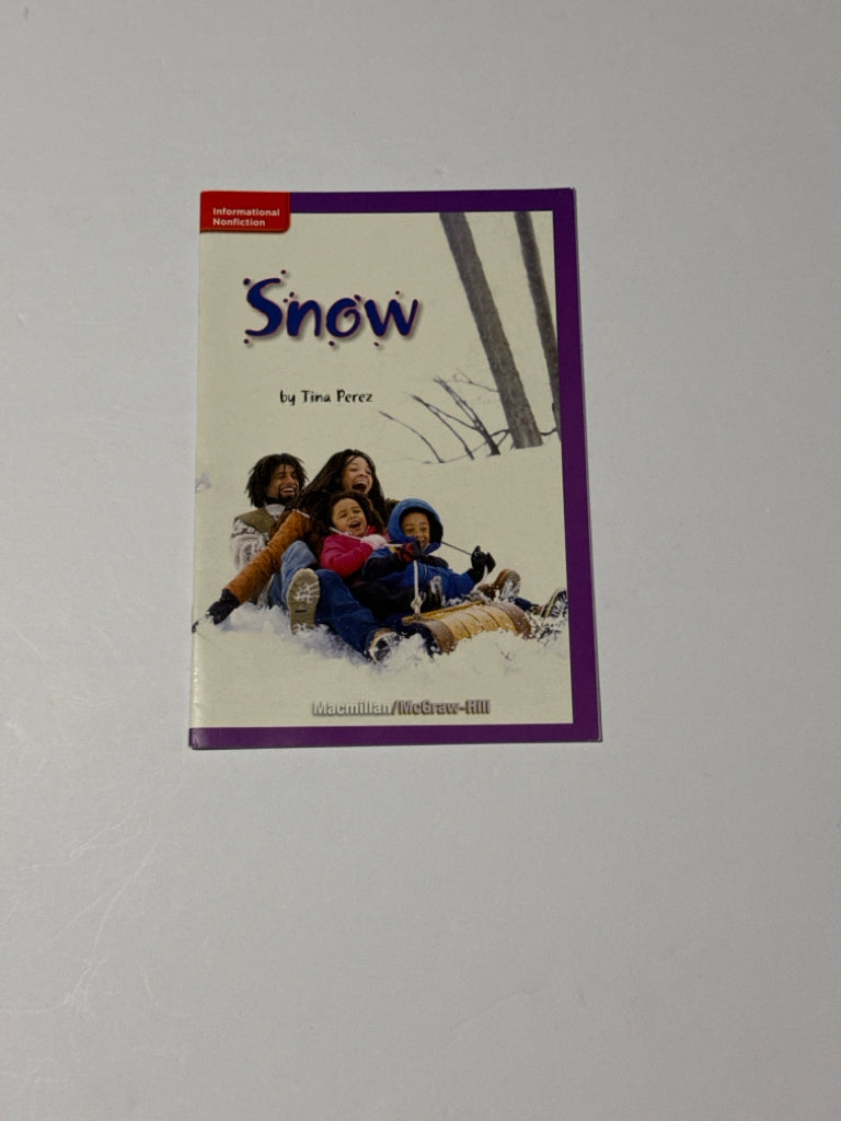 Snow MacMillian Reader Pre-Owned Tina Perez 1st Grade Reading Textbooks