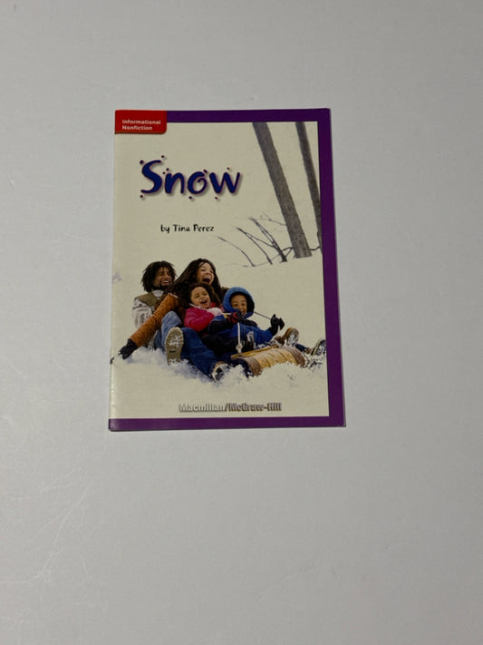 Snow MacMillian Reader Pre-Owned Tina Perez 1st Grade Reading Textbooks