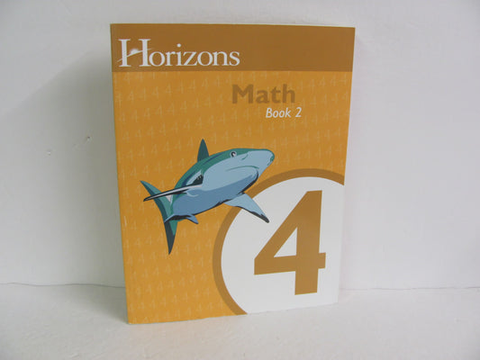 Math Book 2 Horizons Workbook  Pre-Owned 4th Grade Mathematics Textbooks