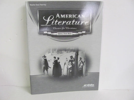 American Literature Abeka Quiz/Test Key  Pre-Owned 11th Grade Reading Textbooks