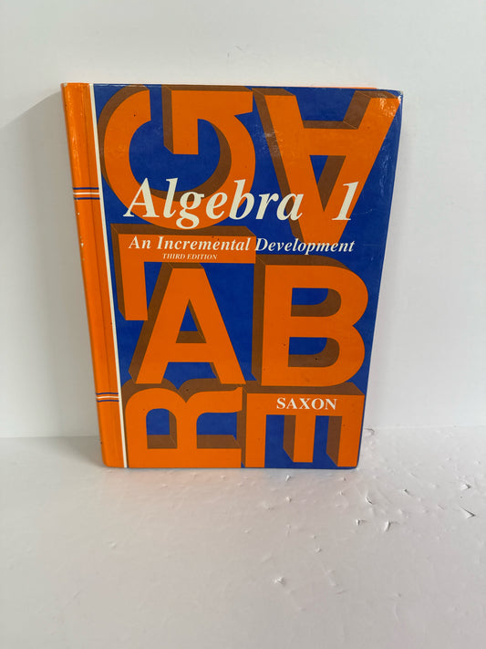 Algebra 1 Saxon Student Text  Pre-Owned Saxon High School Mathematics Textbooks