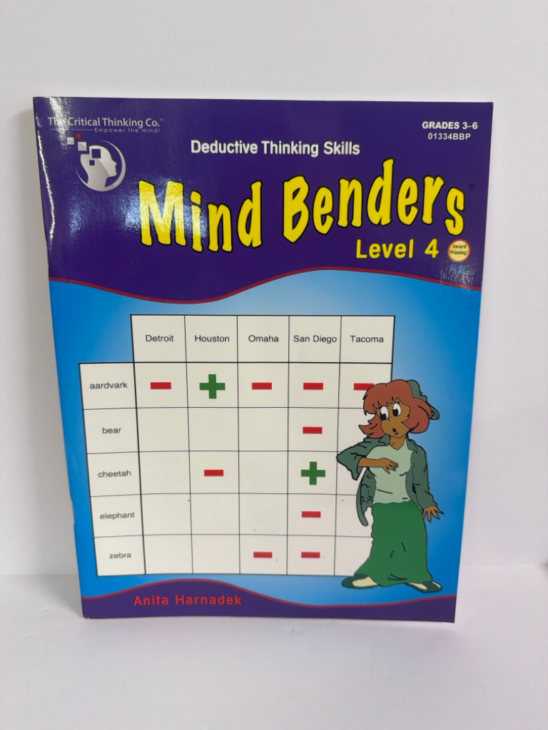 Mind Benders Critical Thinking Company Workbook  Pre-Owned Electives Books