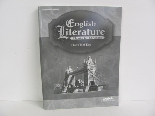 English Literature Abeka Quiz/Test Key  Pre-Owned 12th Grade Reading Textbooks