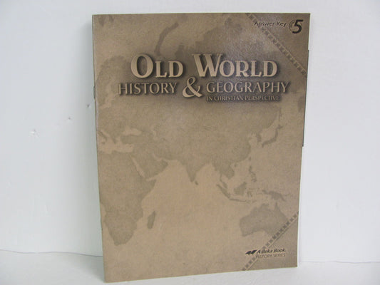 Old World History Abeka Answer Key  Pre-Owned 5th Grade History Textbooks