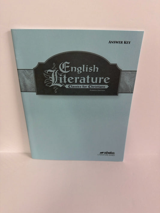 English Literature Abeka Answer Key  Pre-Owned 12th Grade Language Textbooks
