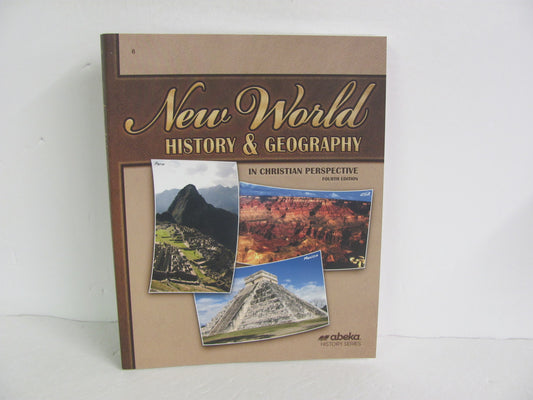 New World History Abeka Student Book Pre-Owned 6th Grade History Textbooks