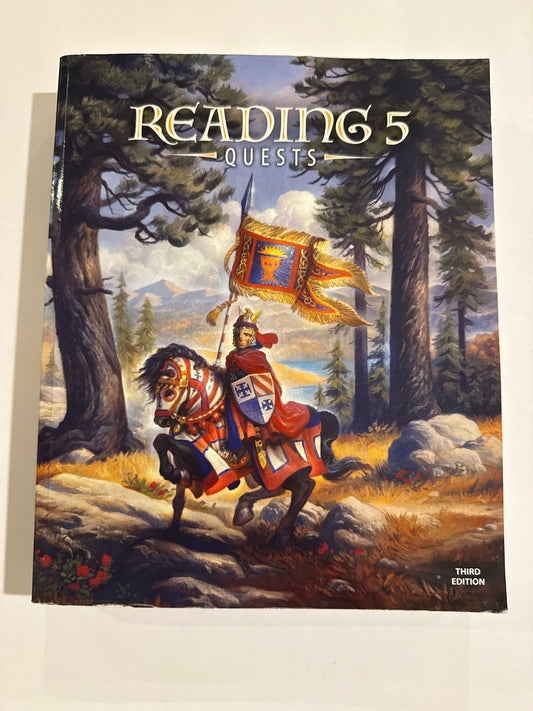 Reading 5 BJU Press Student Book Pre-Owned 5th Grade Reading Textbooks