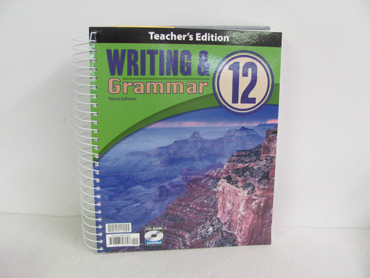 Writing & Grammar 12 BJU Press Teacher Edition  Pre-Owned Language Textbooks