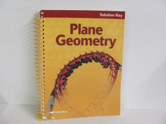 Plane Geometry Abeka Solution Key Pre-Owned High School Mathematics Textbooks
