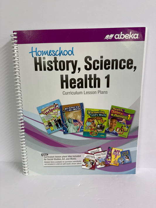 History, Science, Health 1 Abeka 1st Grade History Textbooks