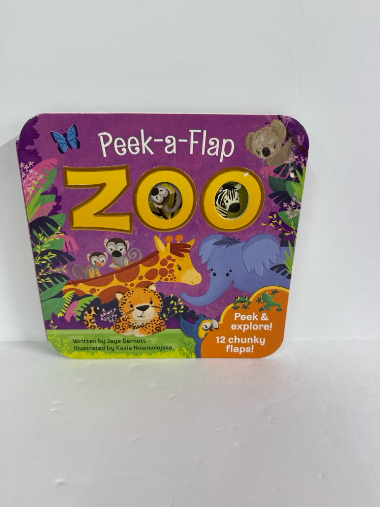 Peek-a-Flap Zoo Jaye Garnett Cottage Door Press Hardback Books