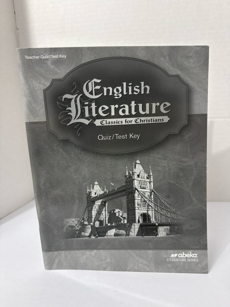 English Literature Abeka Quiz/Test Key  Pre-Owned 12th Grade Language Textbooks