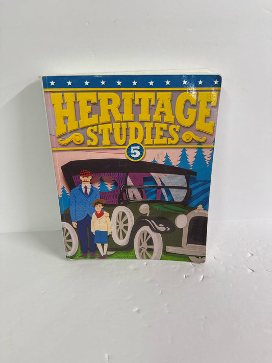 Heritage Studies 5 BJU Press Student Text  Pre-Owned 5th Grade History Textbooks